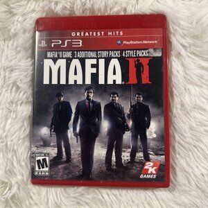 Mafia II ps3 rated Mature tested working 2k games